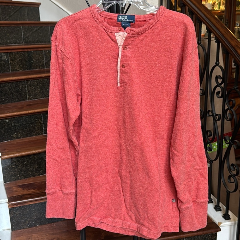 POLO RALPH LAUREN three-button Henley shirt, young men’s XL/20